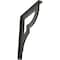 Ekena Millwork Bradford Wrought Iron Bracket, (Single center brace), Antiqued Silver 1 1/2"W x 10"D x 12"H BKTM01X10X12SBRASV - alternate 1